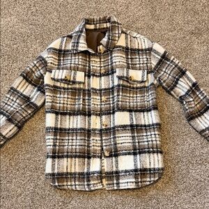 Sanctuary Plaid Button-Up Shacket